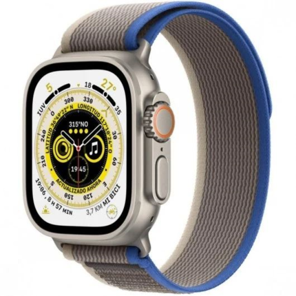 Apple Watch Ultra LTE Titanio con Correa Trail Loop S/M Azul/Gris