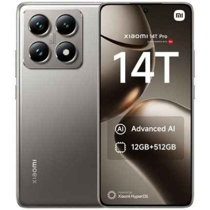 Xiaomi 14T Pro 12GB/512GB Gris Titanio Libre